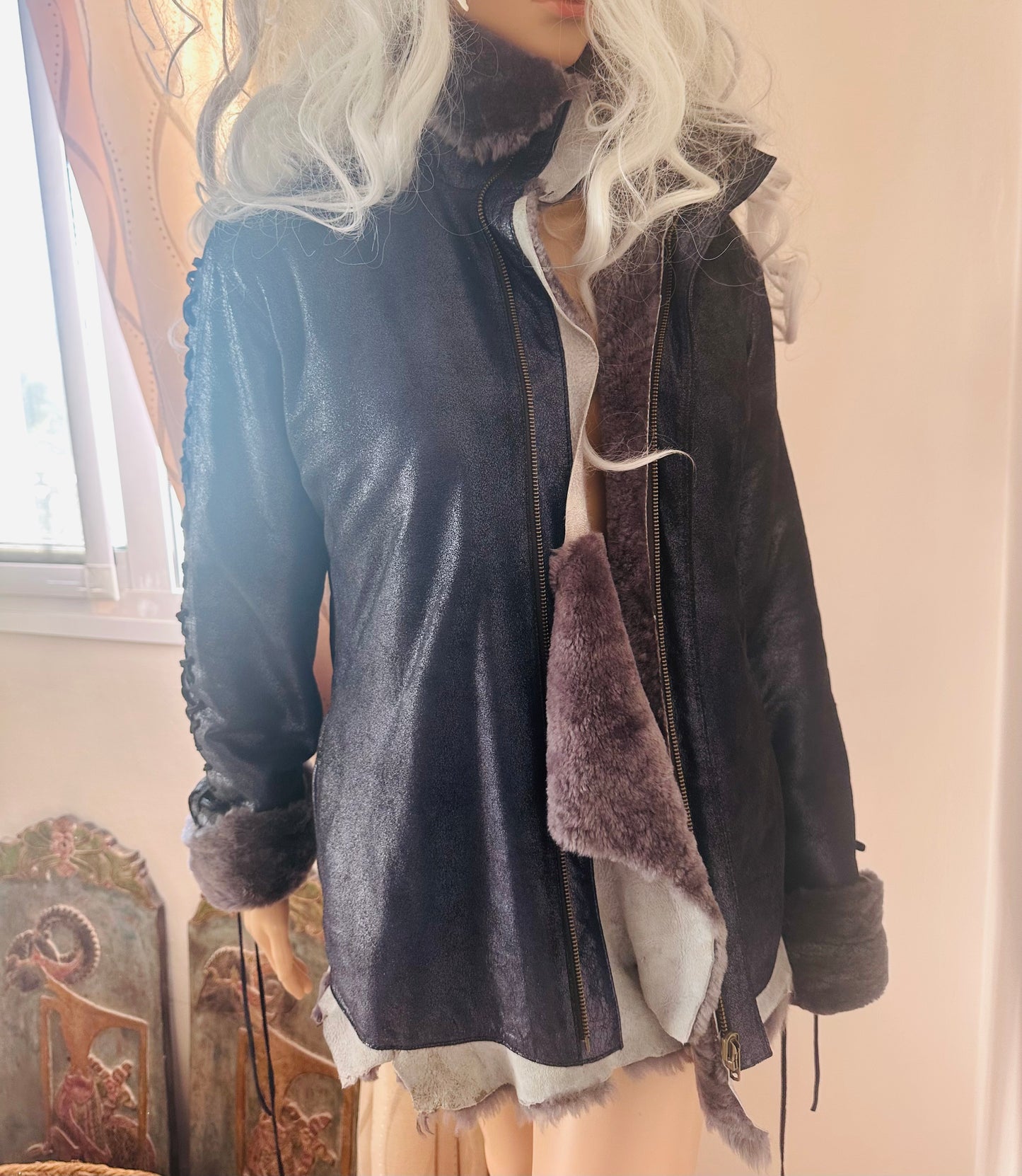 Midnight Ocean Reversible Winter Jacket