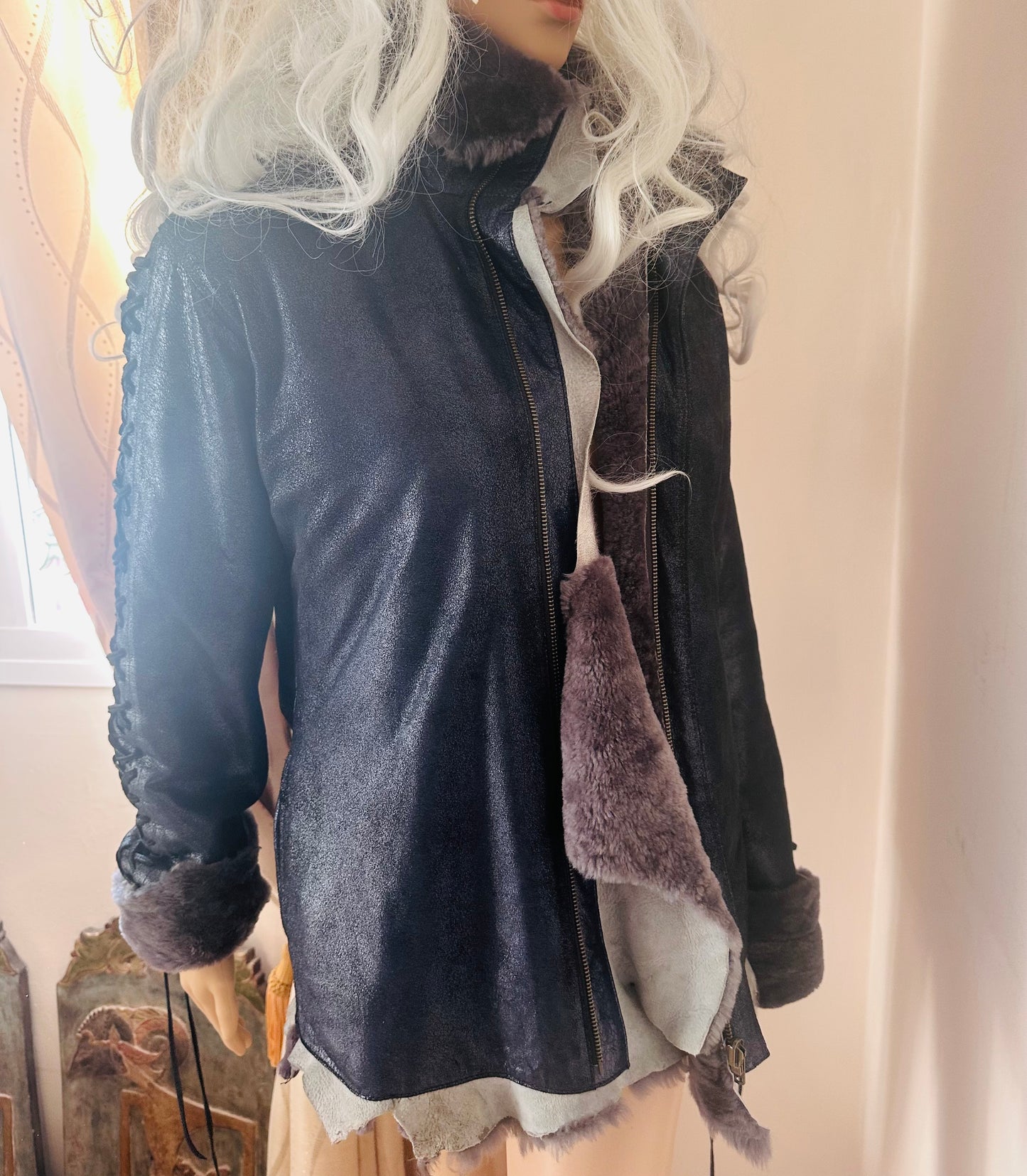 Midnight Ocean Reversible Winter Jacket