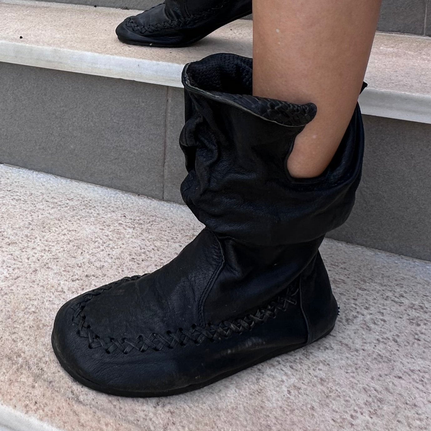 'Zapatillas Peter Pan' en negro para pedidos anticipados