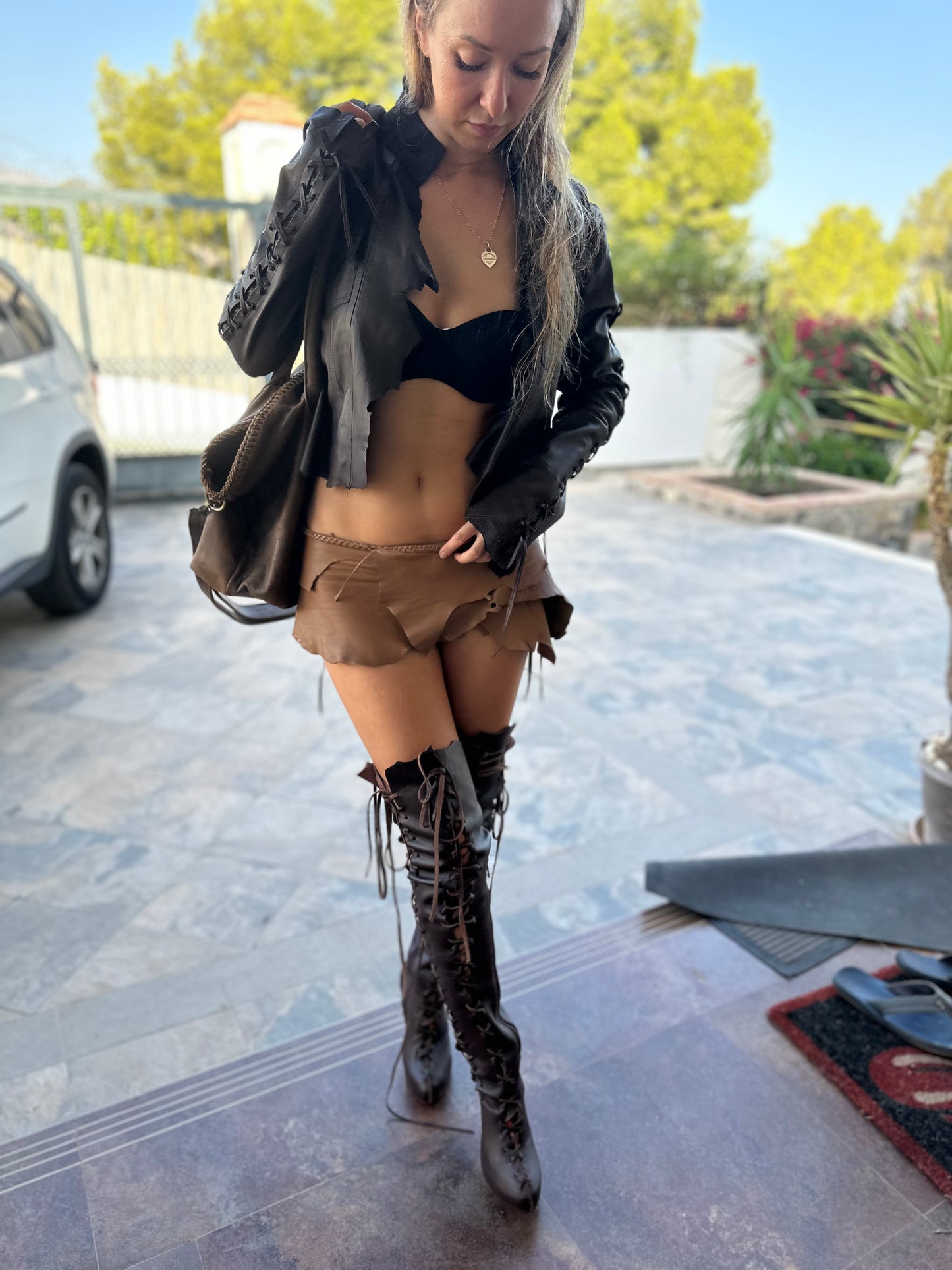 Ms Perfect Over Knee High in Brown For Pre Order