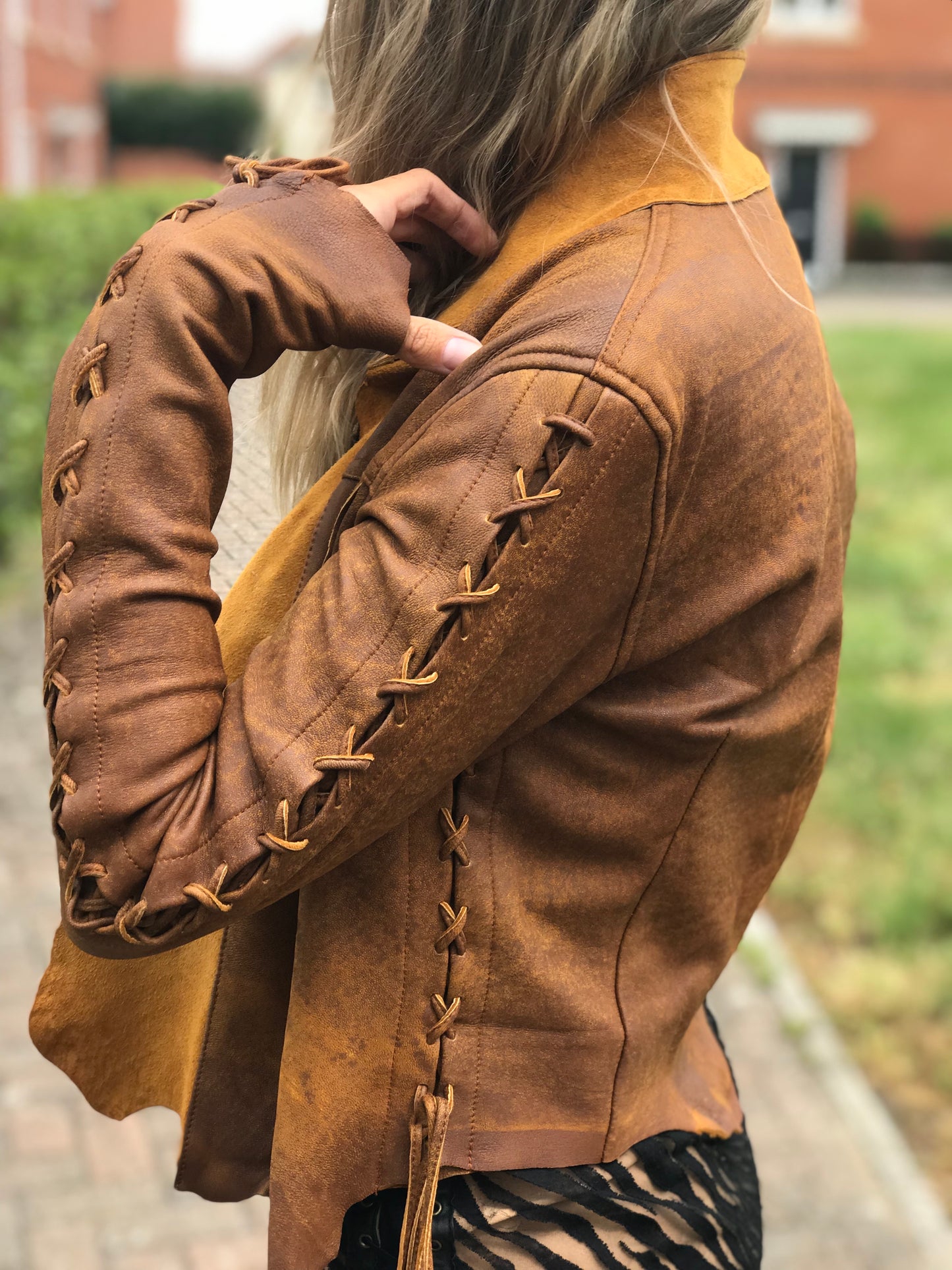 Tan Antique Leather Jacket