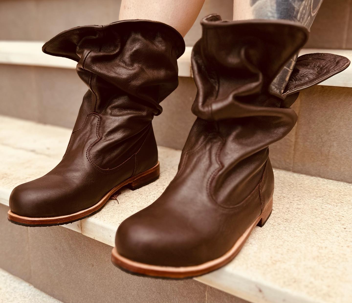 Botas De Cuero – Botas De Cuero Hasta La Rodilla Negras Para Mujer ...