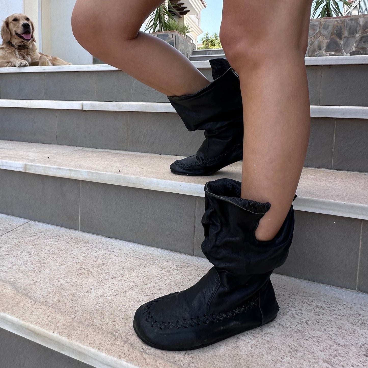 'Zapatillas Peter Pan' en negro para pedidos anticipados