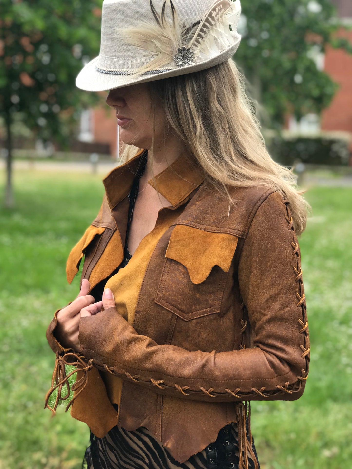 Tan Antique Leather Jacket