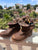 'Fairy Slippers' Ankle Boots in Brown Batik for Pre Order