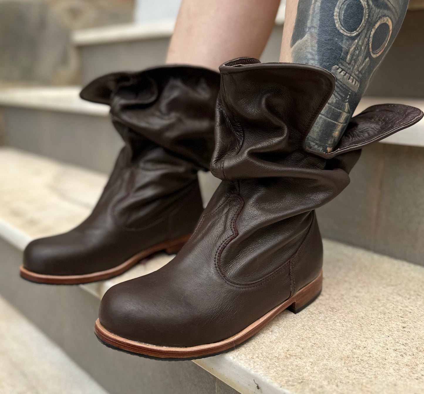 'Fairy Slippers' Brown Ankle Boots for Pre Order