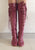 Maroon Oxblood Leather Knee High Boots