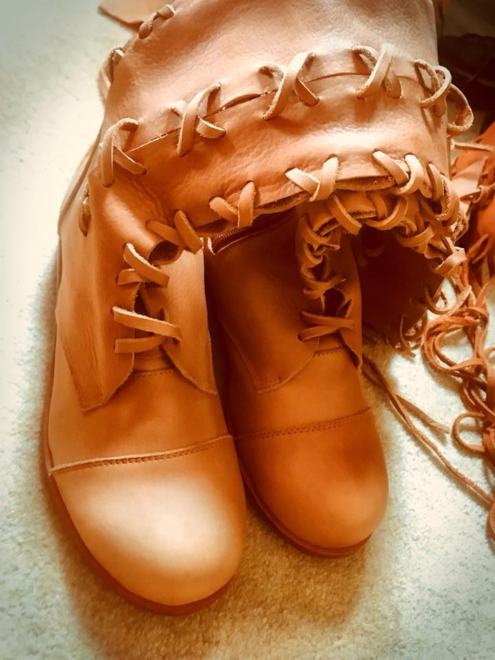 2 for 1 'Clockwork Fairy' Knee High Boots and a pair of Ankle boots for free