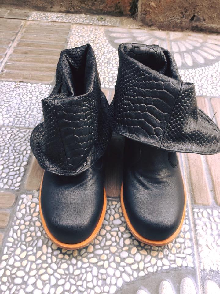 'Fairy Slippers' Ankle Boots in Black