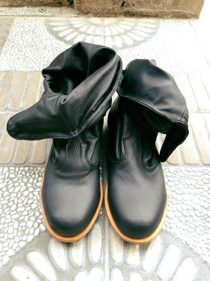 'Fairy Slippers' Ankle Boots in Black