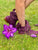 'Fairy Slippers' Ankle Boots in Plum for Pre Order