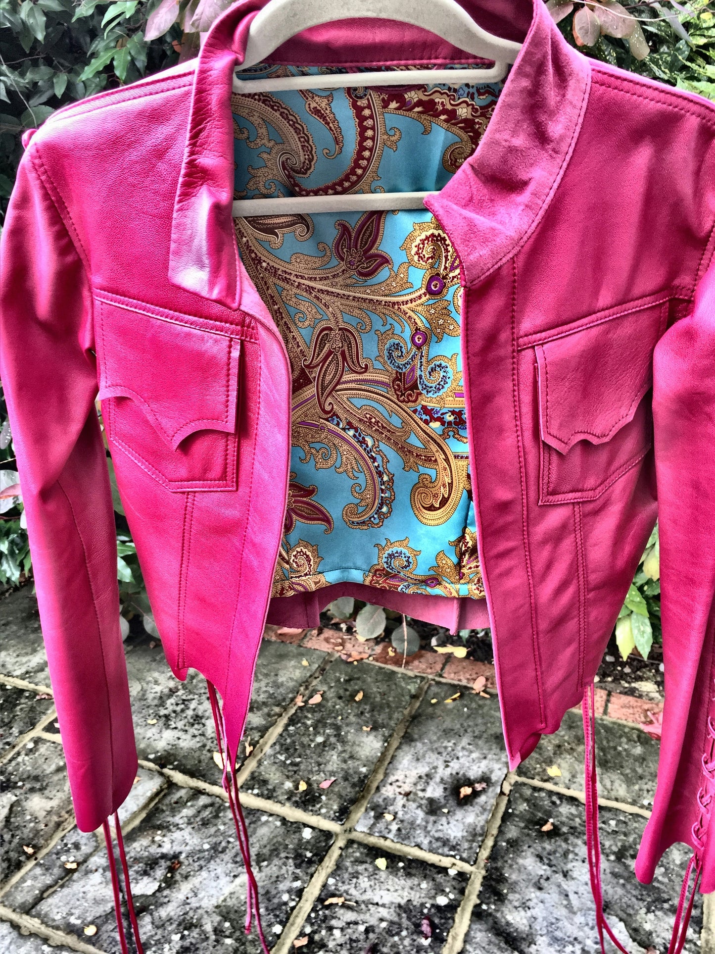 'Never Bored' Bolero Leather Jacket