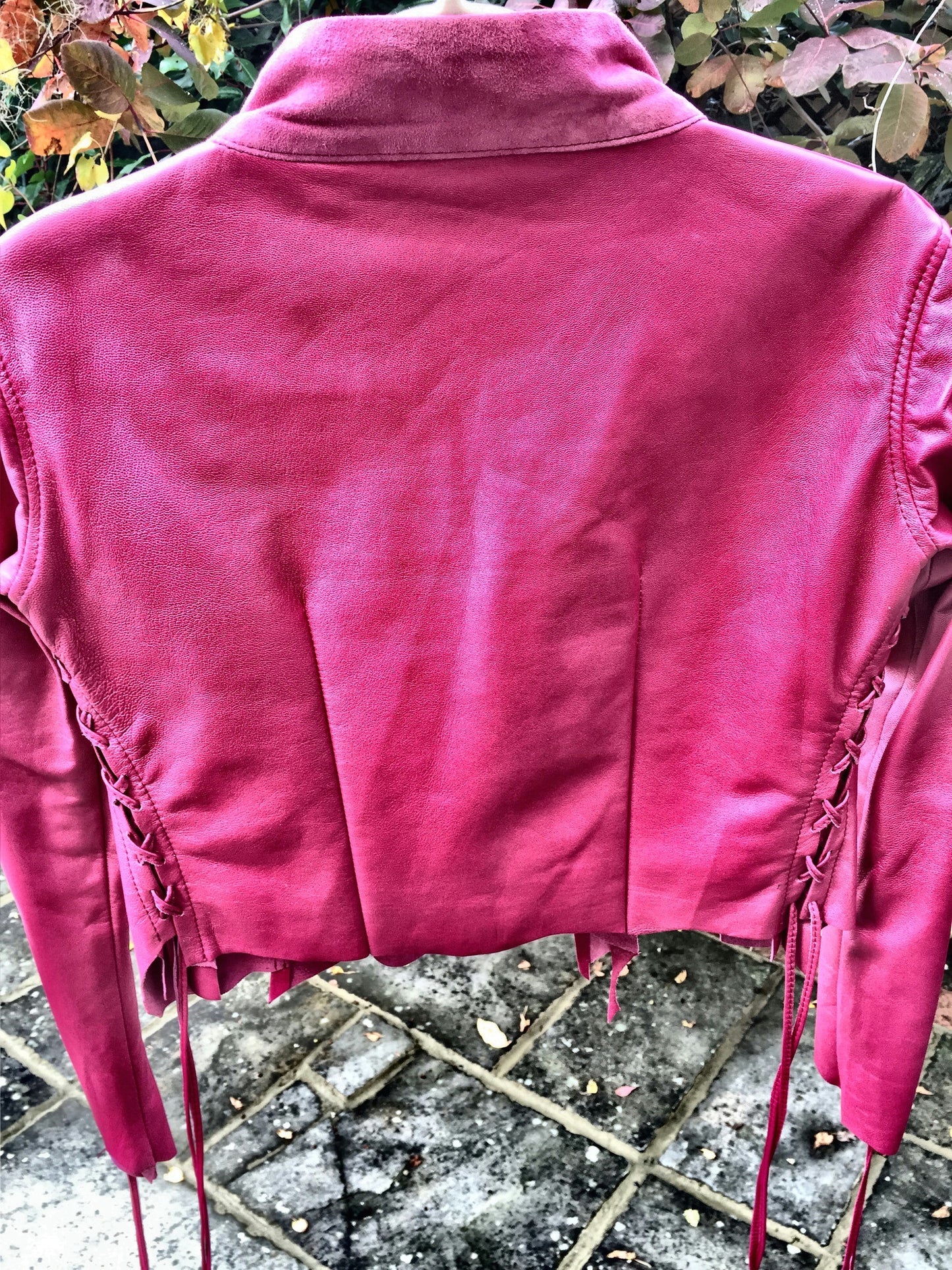 'Never Bored' Bolero Leather Jacket