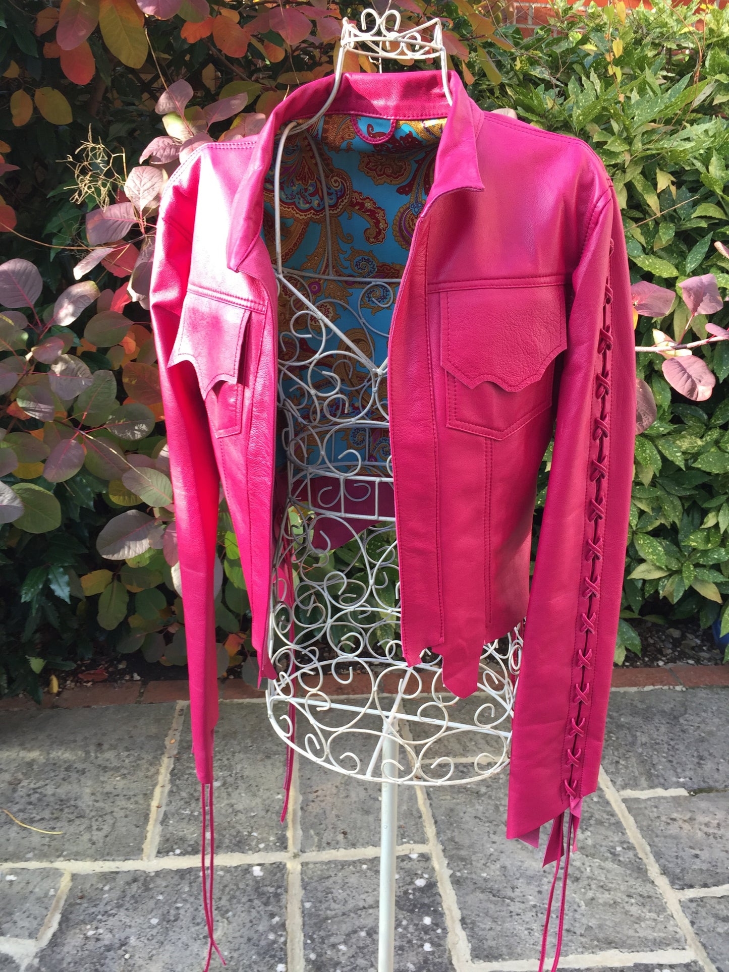 'Never Bored' Bolero Leather Jacket