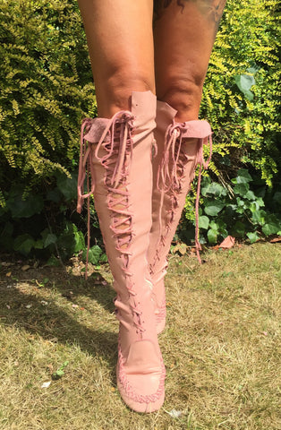 'Romance Never Dies' Knee High Leather Boots