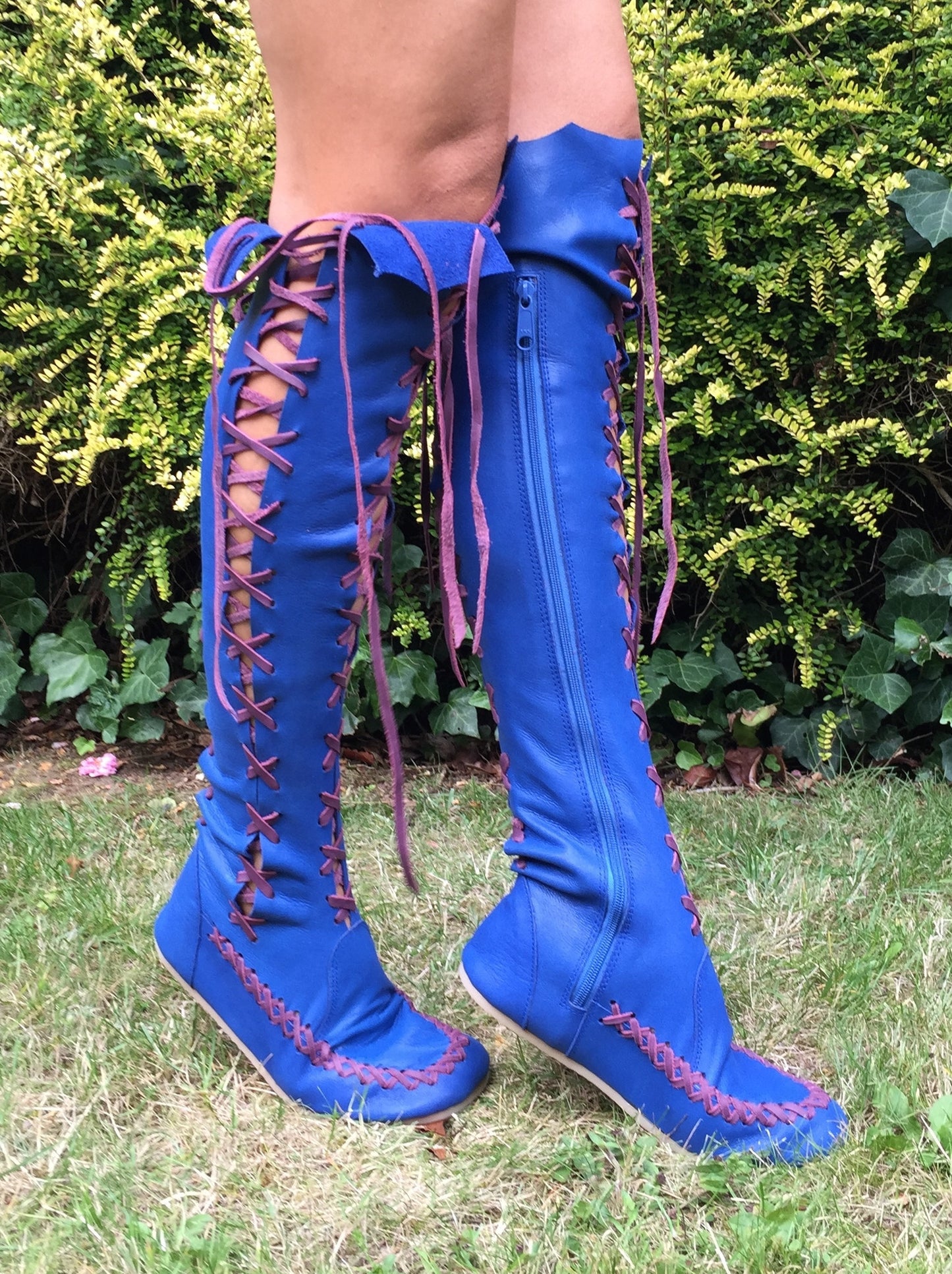 'Be Careful What You Wish For' Knee High Leather Boots for Pre Order