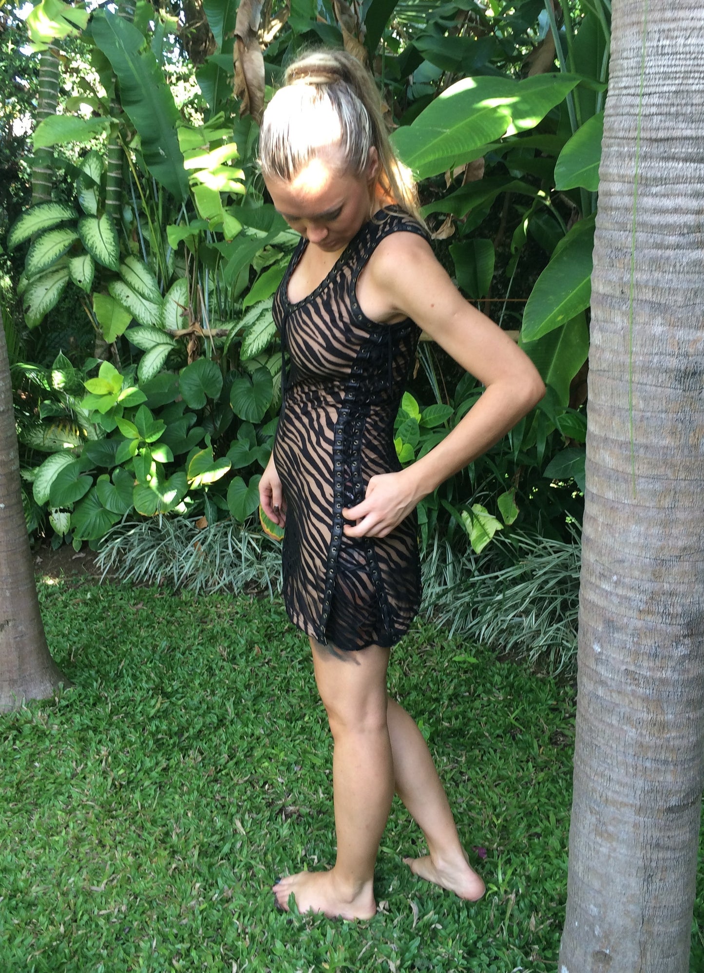 Ms Perfect Laced Up Dress