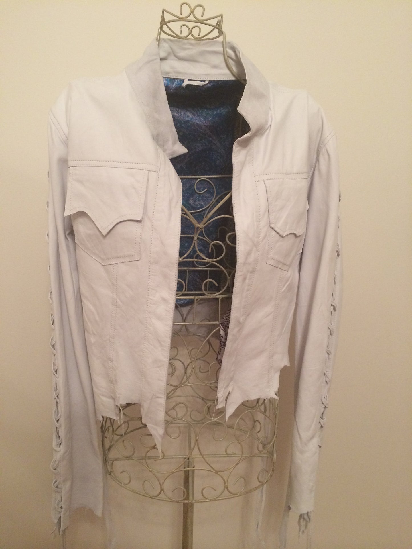White bolero jacket