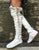 Isla Blanca Over Knee High Leather Boots for Pre Order