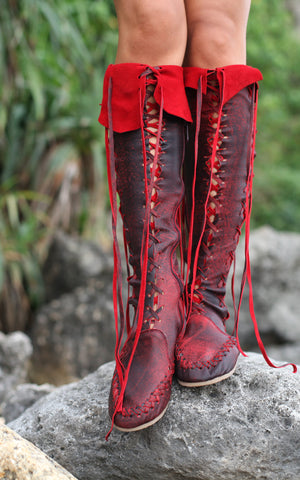 Flamenco Knee High Leather Boots