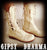 'Clockwork Fairy' Ankle Boots in Cream