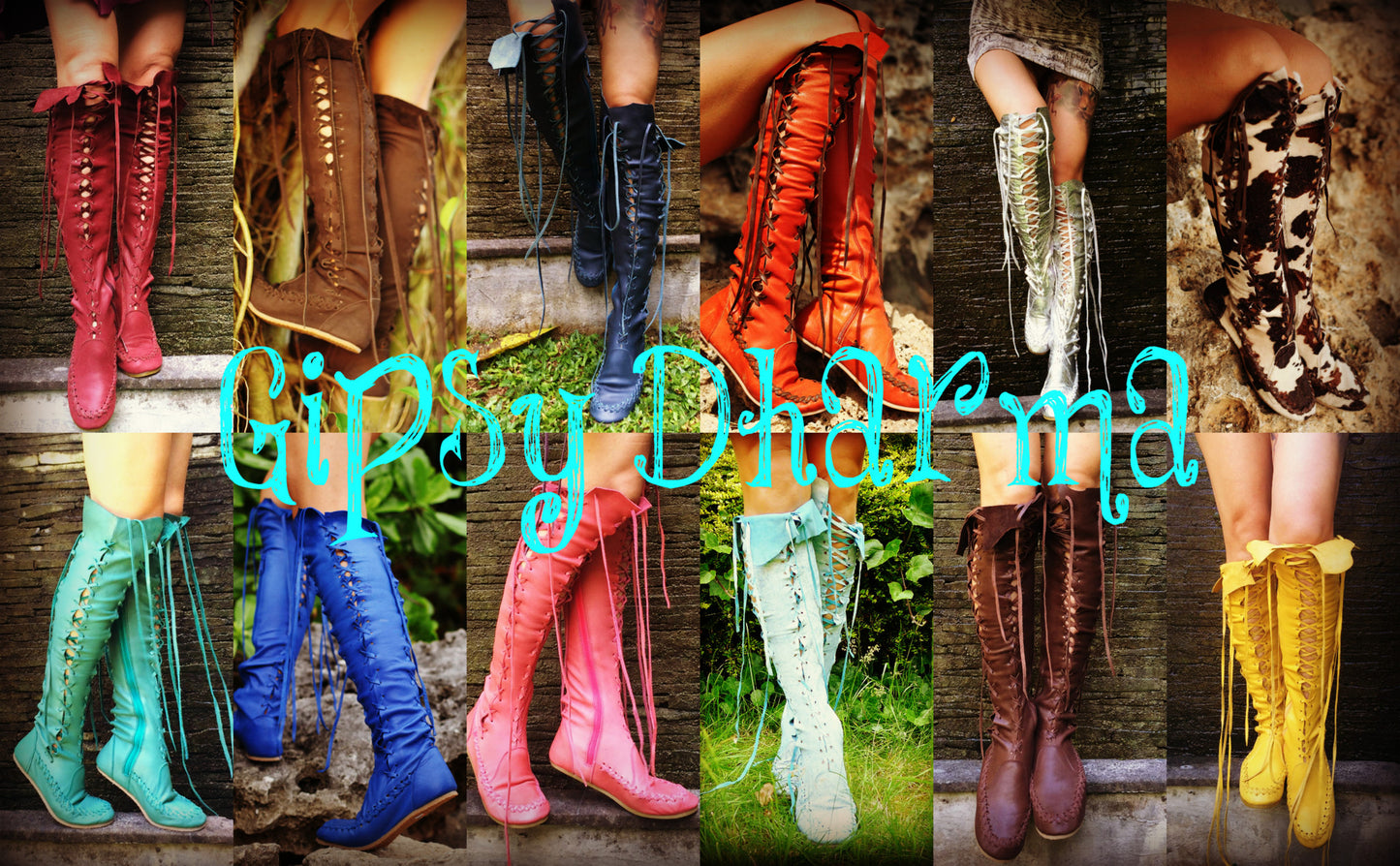 Gipsy Dharma Vegan Pleather Boots for Pre Order