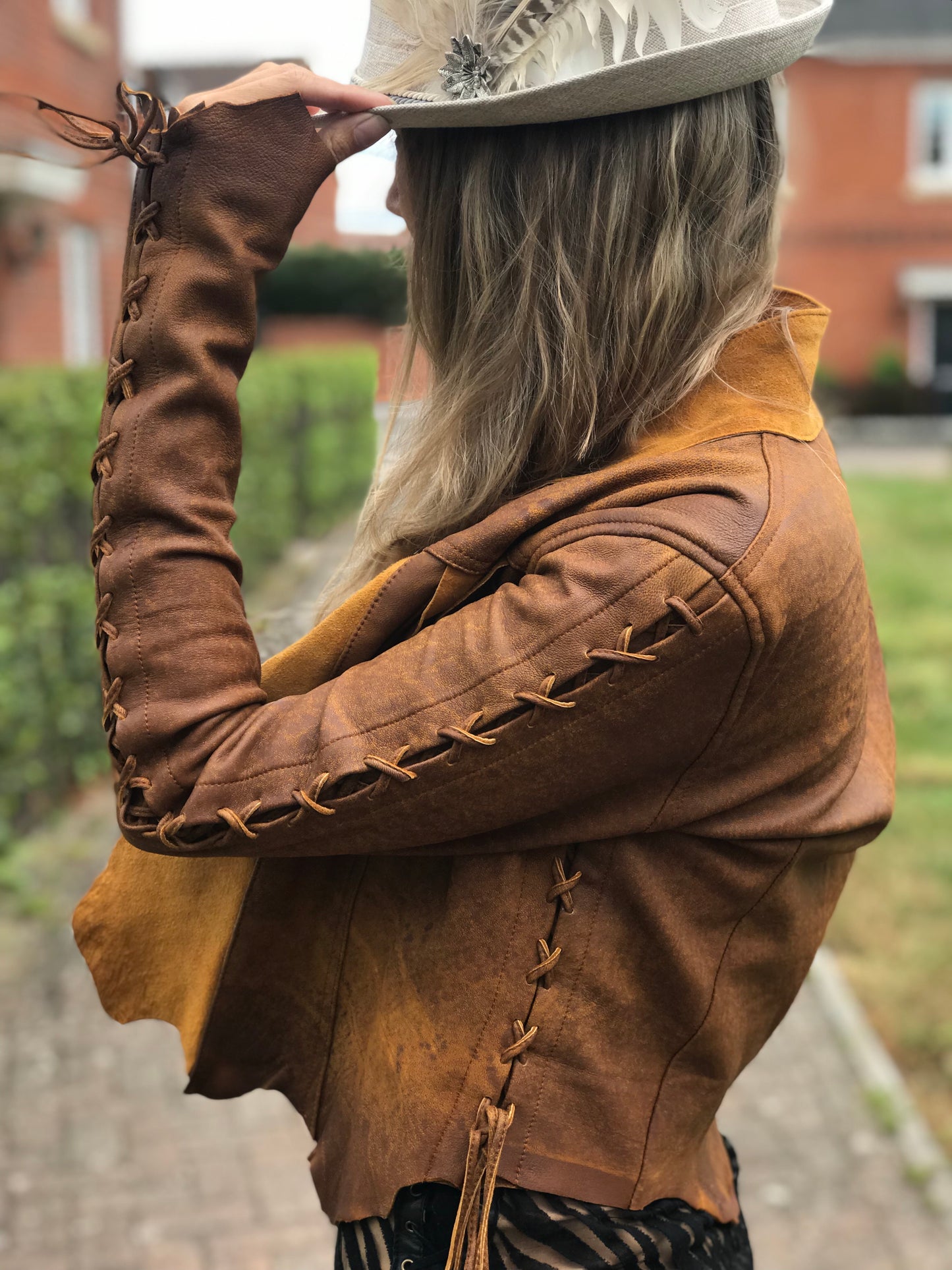 Tan Bolero Jacket fro pre order