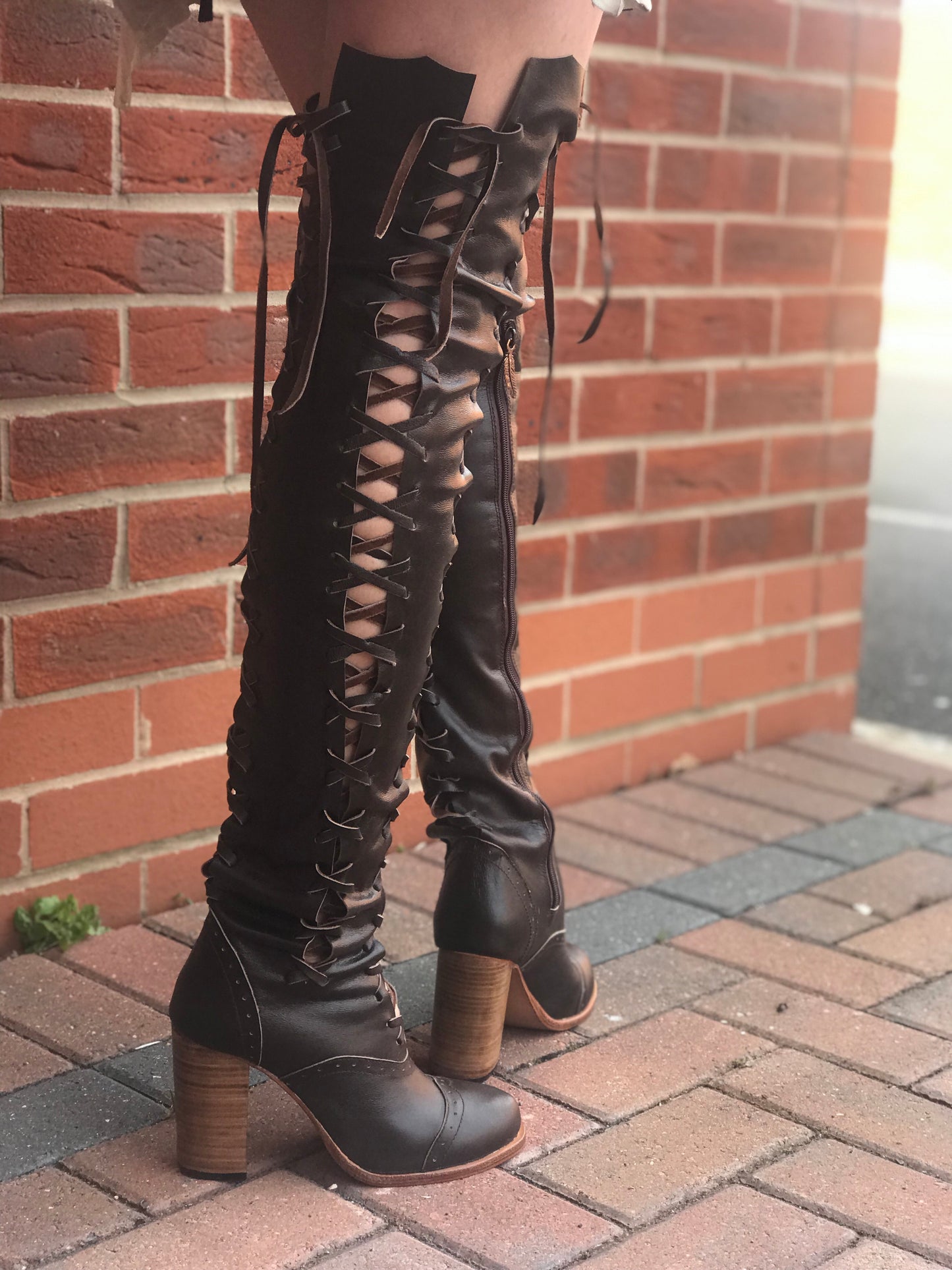Victorian Court Gipsy Dharma knee high boots for Pre Order