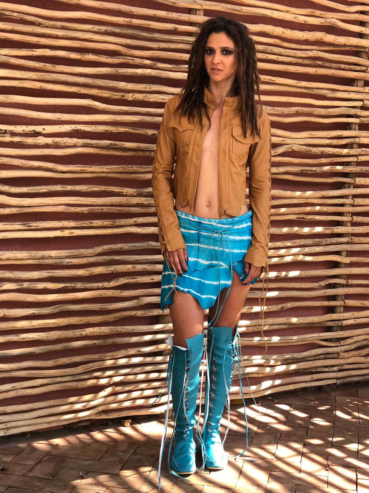 'Vegan Mermaid's dream' Knee High Faux Leather Boots for Pre Order