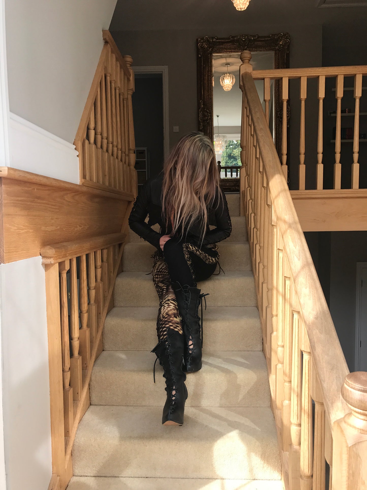 Ms Perfect Black Leather Ankle Boots