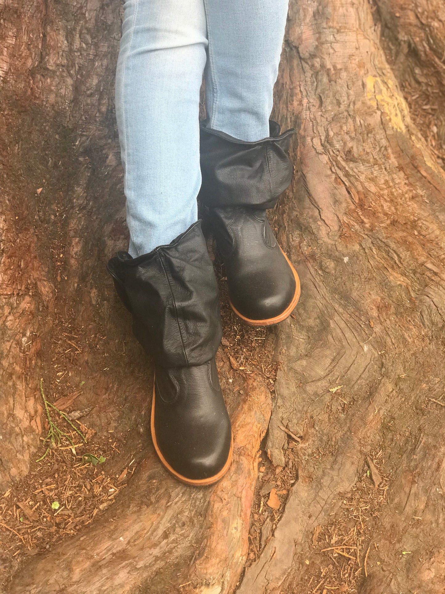 'Fairy Slippers' Ankle Boots in Black