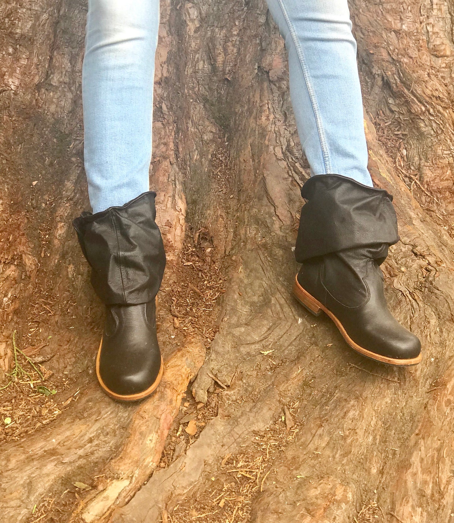'Fairy Slippers' Ankle Boots in Black