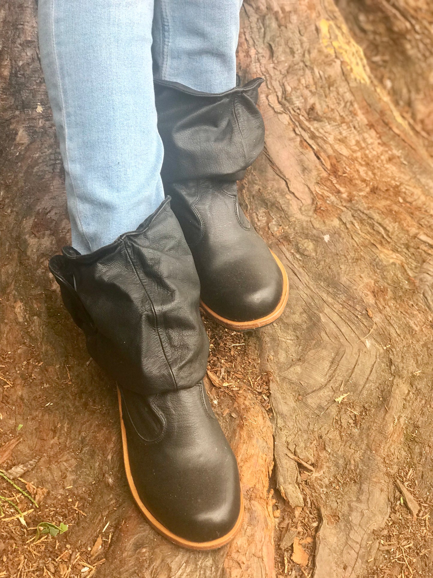 'Fairy Slippers' Ankle Boots in Black
