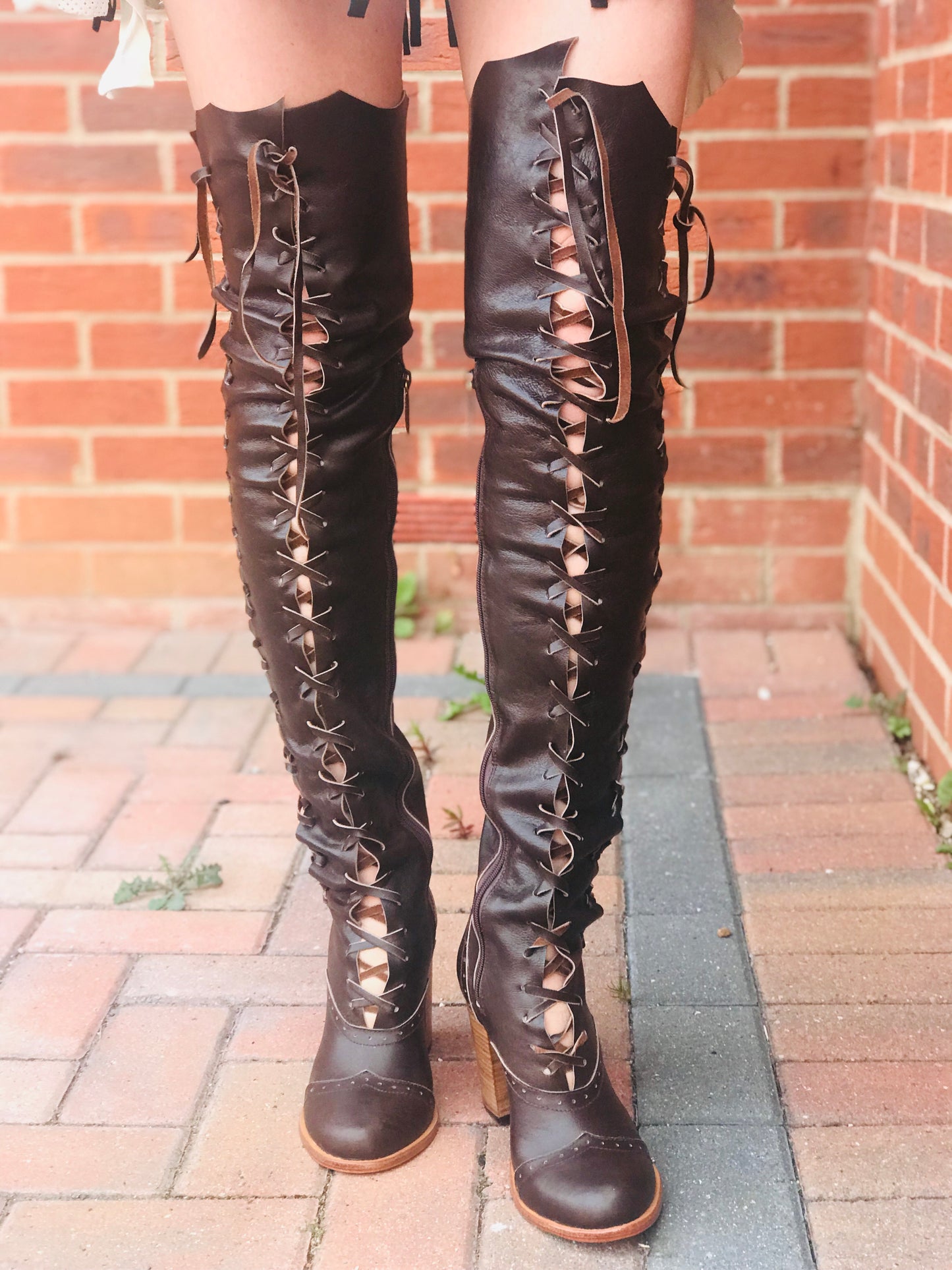 Victorian Court Gipsy Dharma knee high boots for Pre Order
