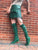 Emerald Leather Skirt