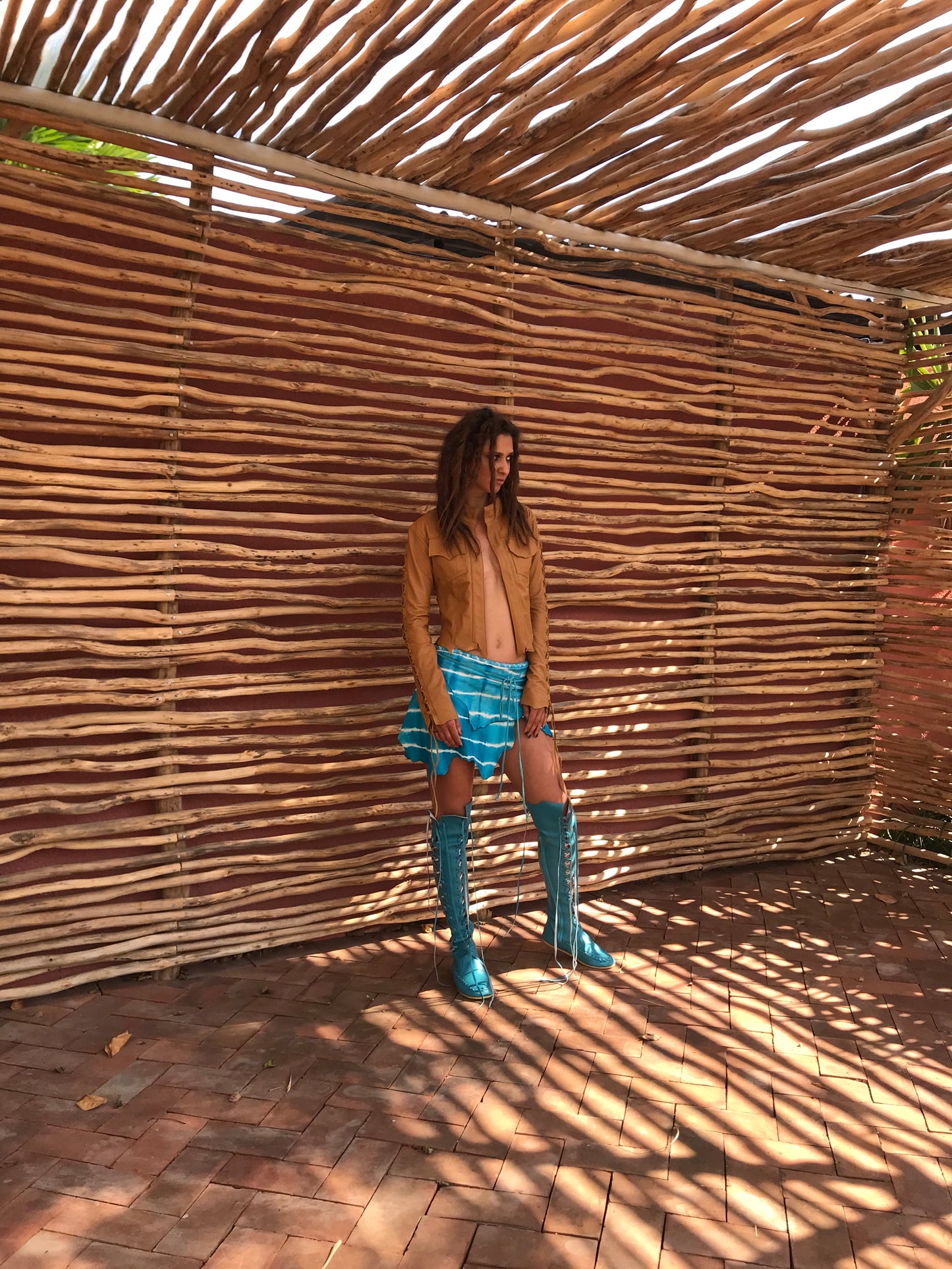 'Vegan Mermaid's dream' Knee High Faux Leather Boots for Pre Order