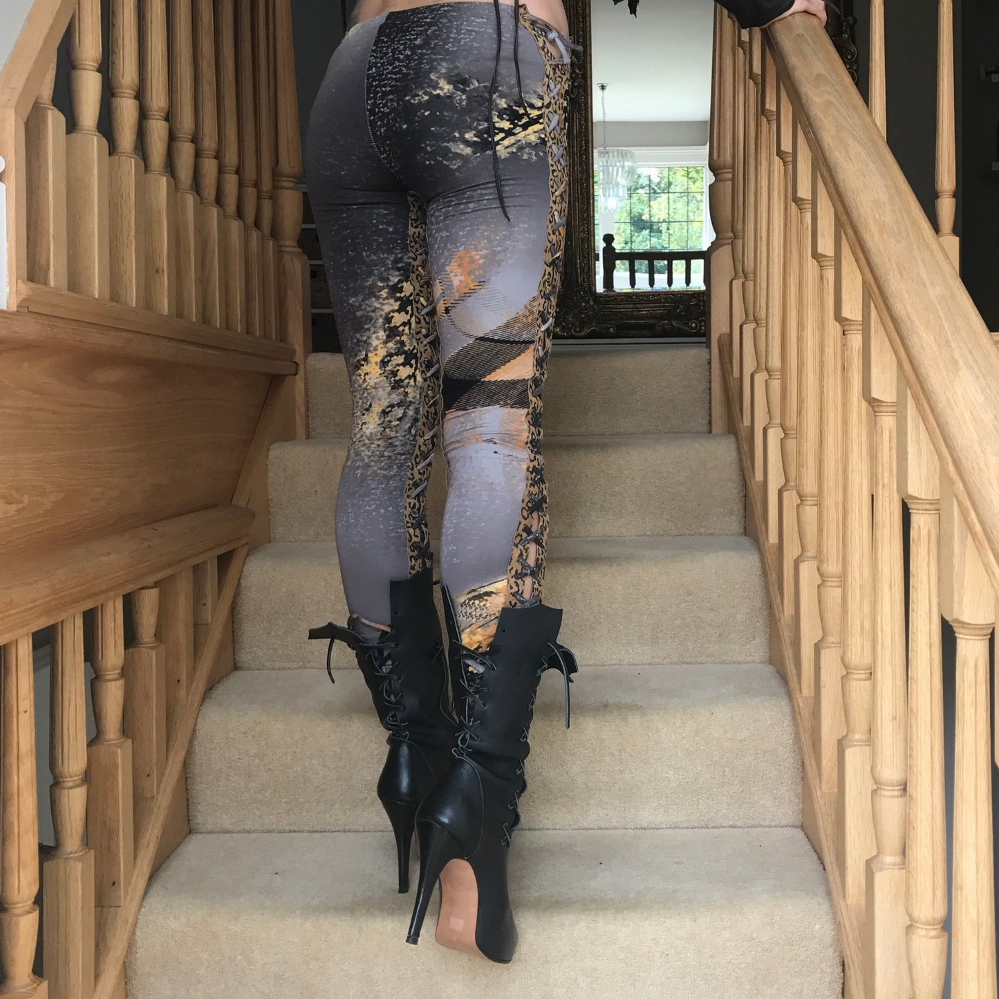 Ms Perfect Black Leather Ankle Boots