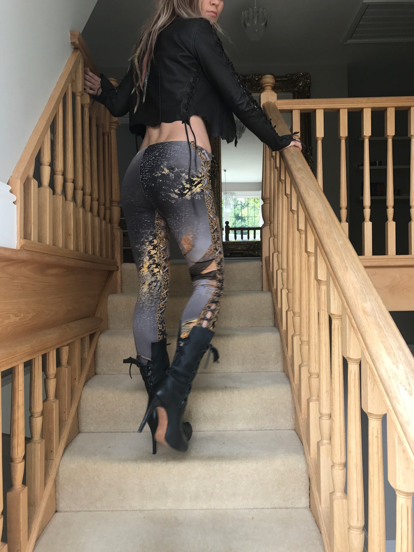 Ms Perfect Black Leather Ankle Boots