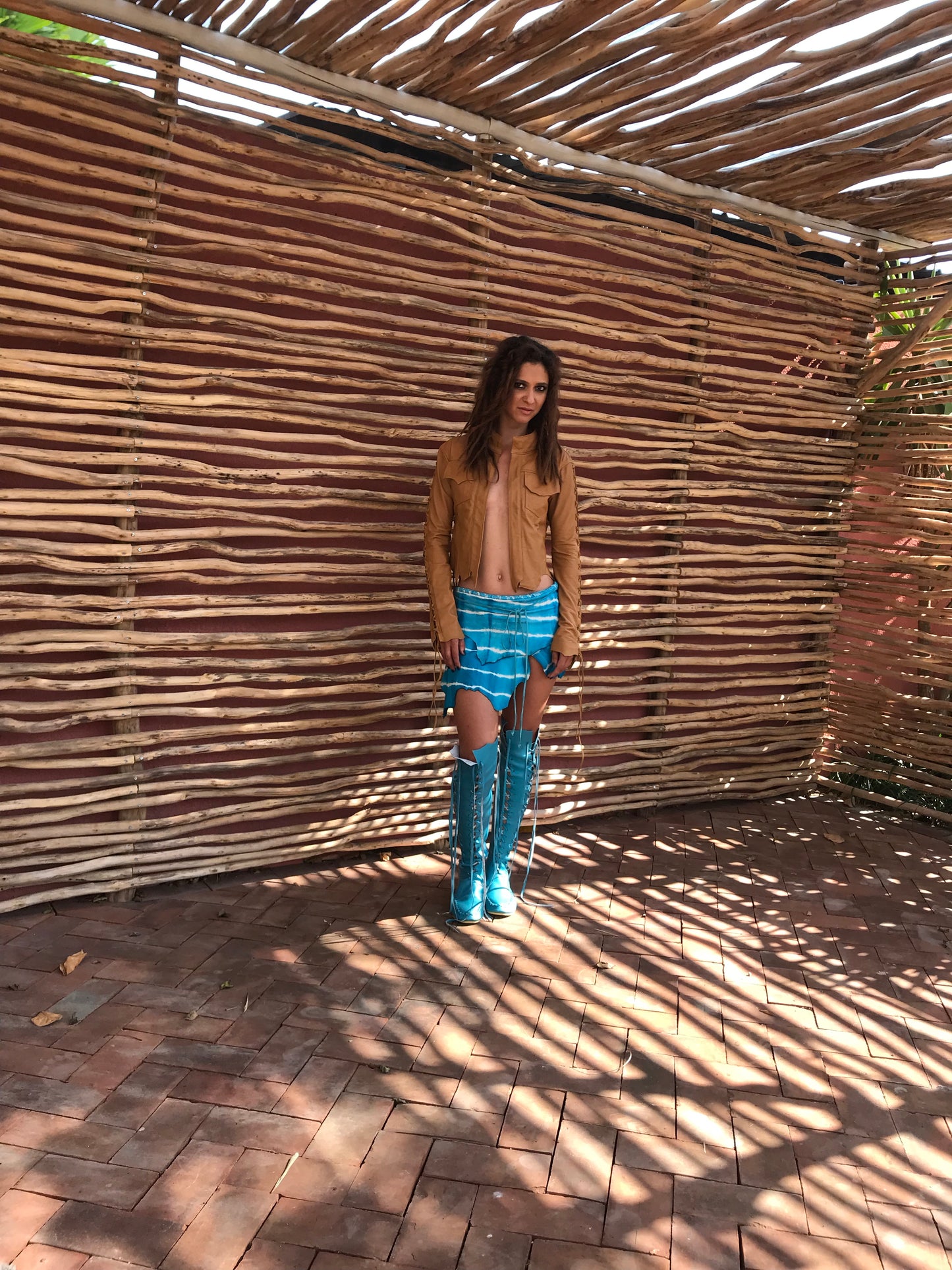 'Vegan Mermaid's dream' Knee High Faux Leather Boots for Pre Order