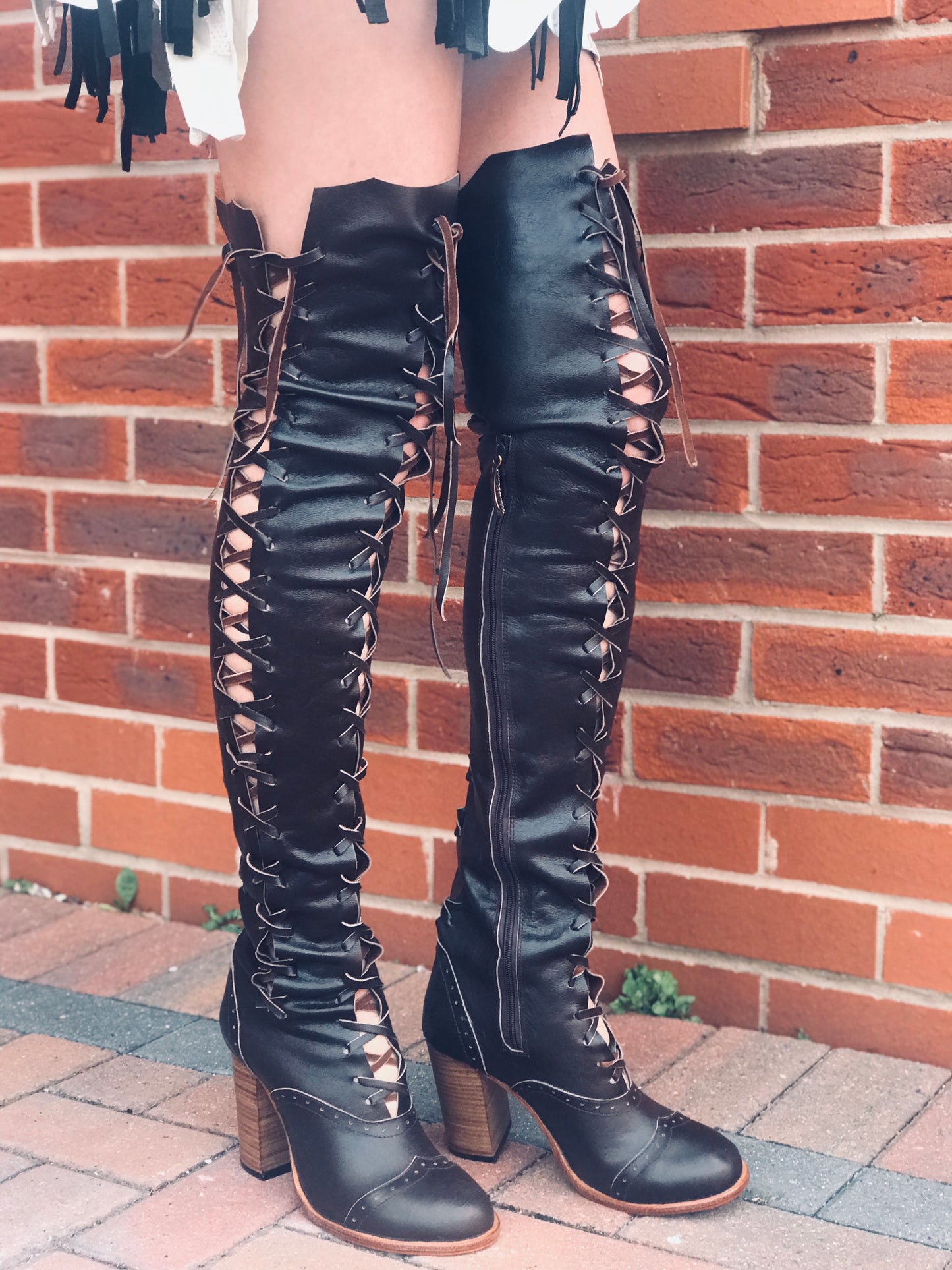 Victorian Court Gipsy Dharma knee high boots for Pre Order