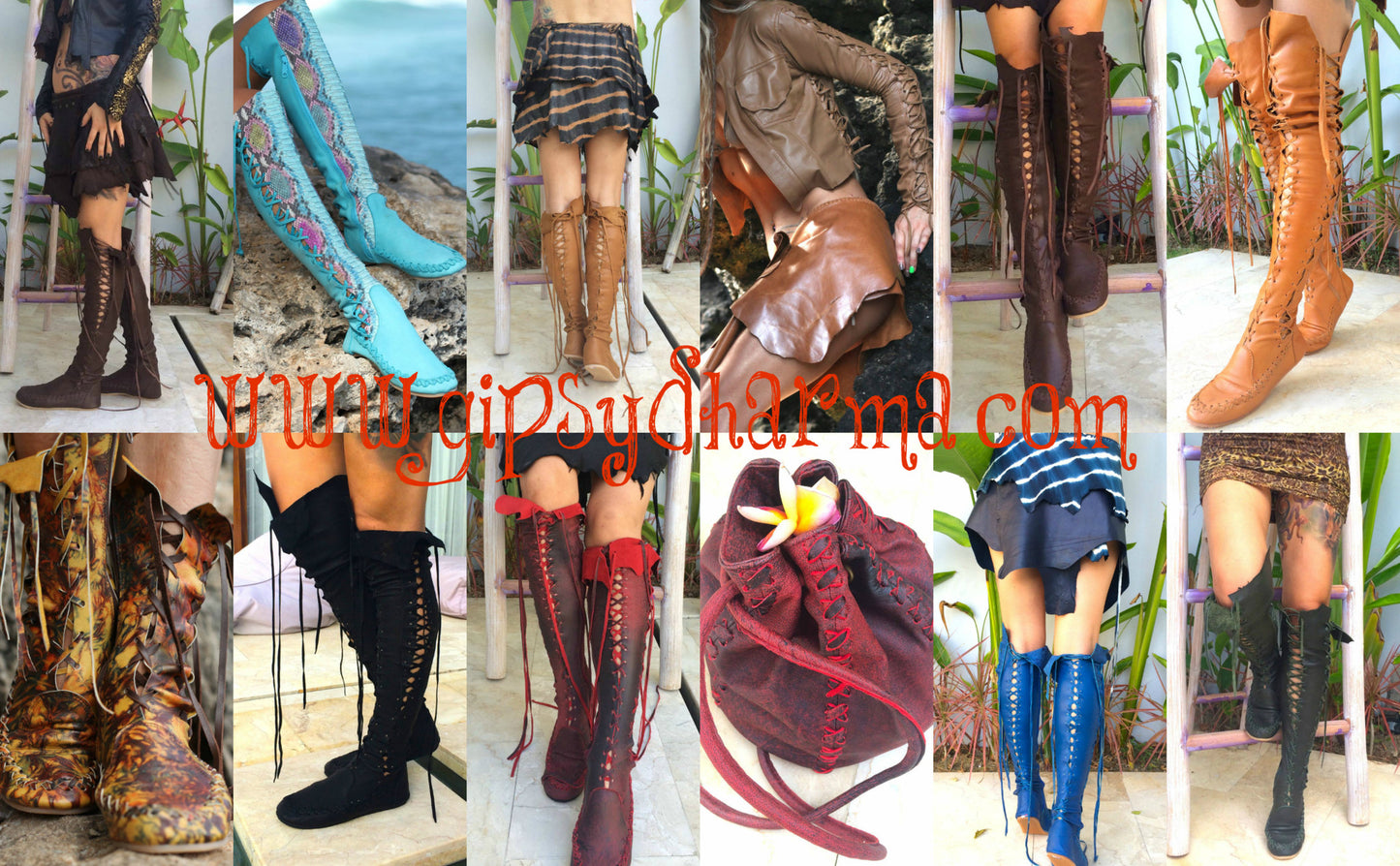 Gipsy Dharma Vegan Pleather Boots for Pre Order