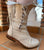 'Clockwork Fairy' Ankle Boots in Cream