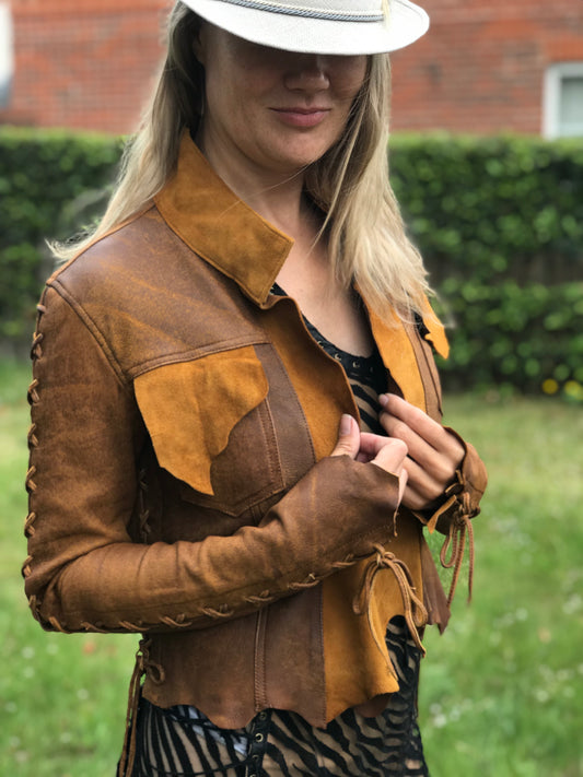 Tan Antique Leather Jacket