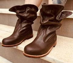 'Fairy Slippers' Brown Ankle Boots for Pre Order