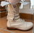 'Clockwork Fairy' Ankle Boots in Cream