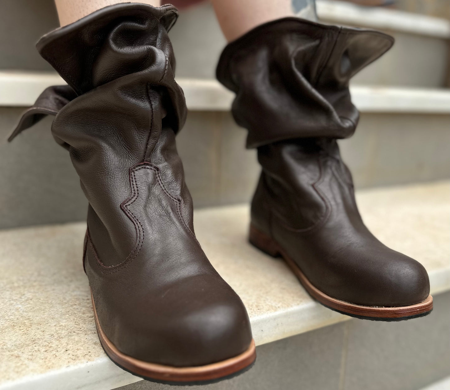 'Fairy Slippers' Brown Ankle Boots for Pre Order