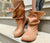 'Fairy Slippers' Peach Ankle Boots for Pre Order