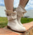 'Fairy Slippers' Cream Ankle Boots