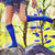 Cobalt Blue Knee High Leather Boots for Pre Order
