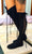 Black Over Knee High Leather Boots